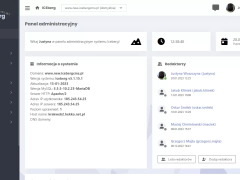 Jak zmienił się panel w 5 wersji ICEberg CMS?